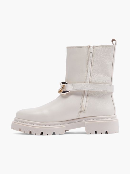 Claudia Ghizzani Chelsea Boots Creme 6383 2