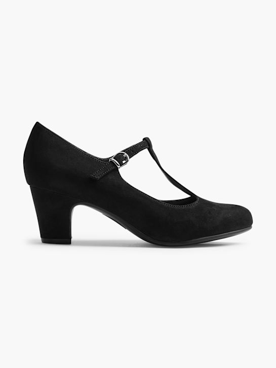 Graceland Tacones con hebilla Negro 8027 1