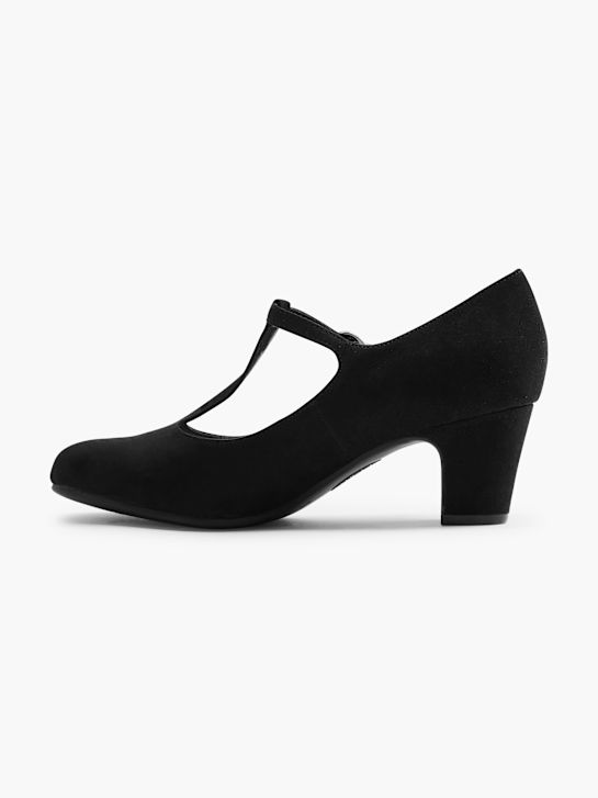 Graceland Sapato de salto com fivela Preto 8027 2