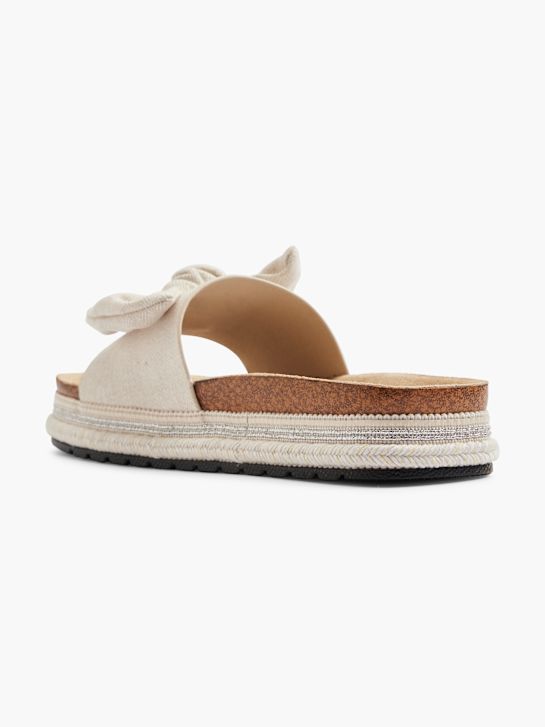 Graceland Tieffuß Pantolette Beige 18608 3