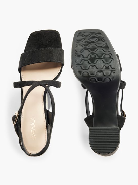 Catwalk Sandalo con tacco Nero 4633 3
