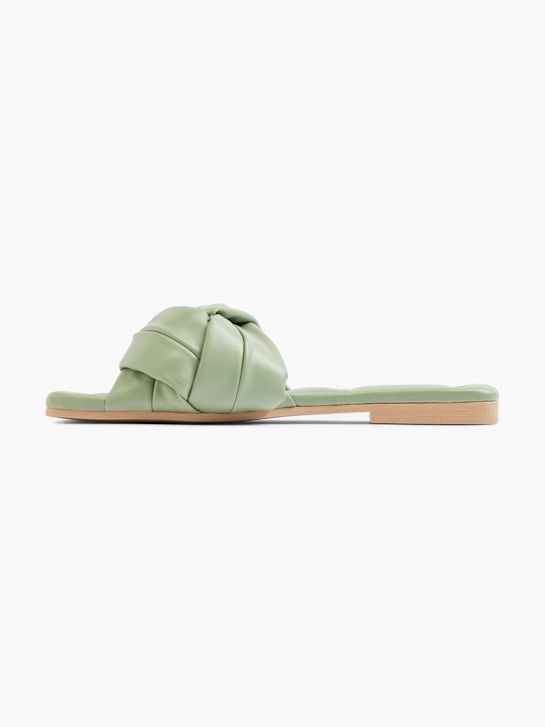 Catwalk Flache Pantolette Khaki 17115 2