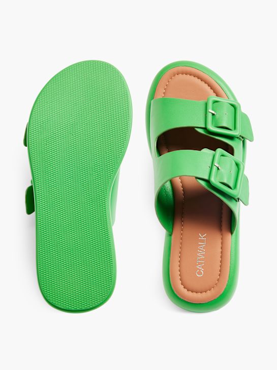 Catwalk Slip in sandal Grøn 2797 3