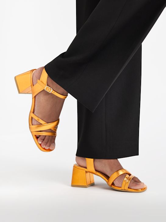 5th Avenue Sandał na obcasie Pomarańczowy 2810 7