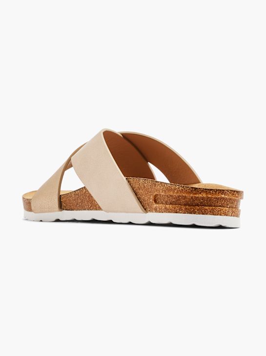 Graceland Chinelo com palmilha alta Beige 15688 3