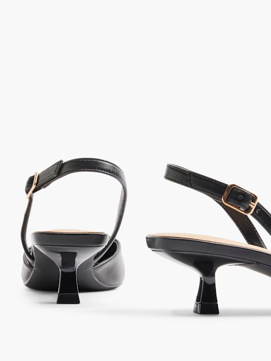 Graceland Slingback salonke Crna 28143 4