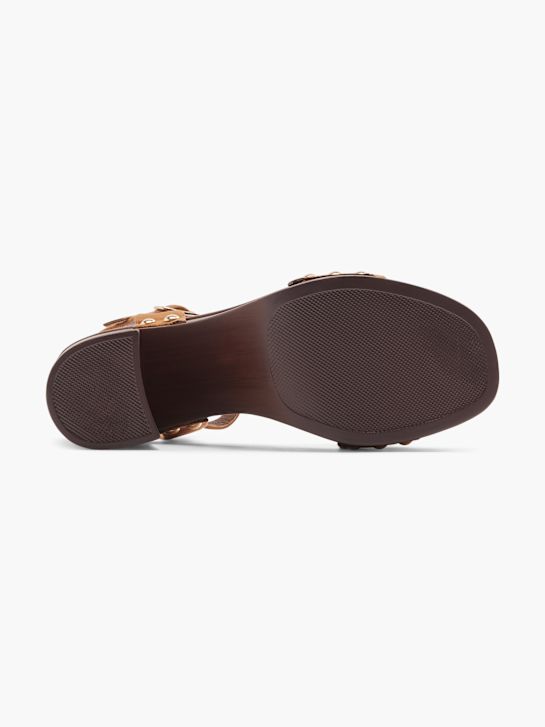 Catwalk Sandalo con tacco Cognac 17945 4