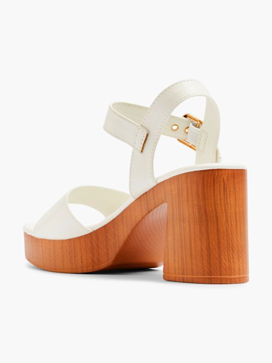 Graceland Højhælet sandal Hvid 6478 3