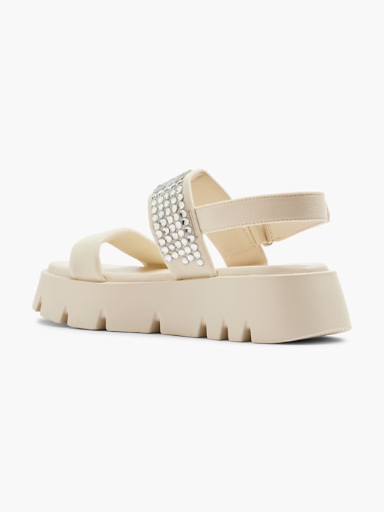 Catwalk Sandale cu toc Bej 9050 3