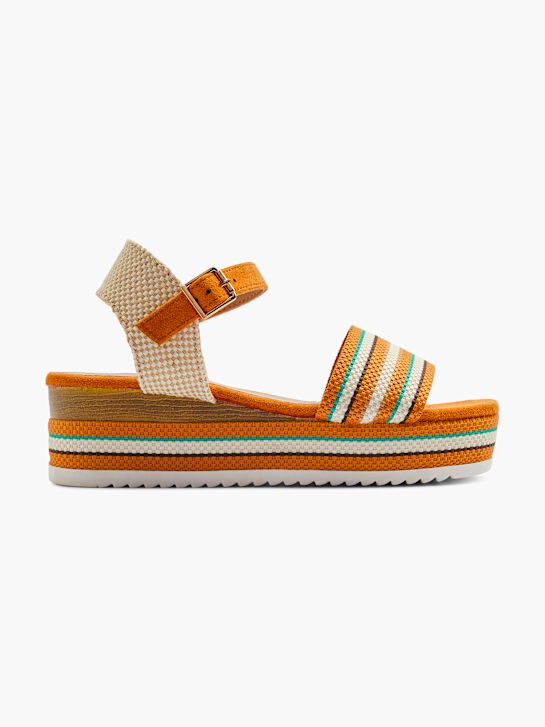 Graceland Högklackad sandal Orange 4668 1