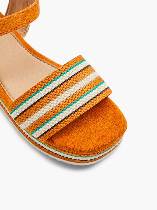 Graceland Högklackad sandal Orange 4668 2