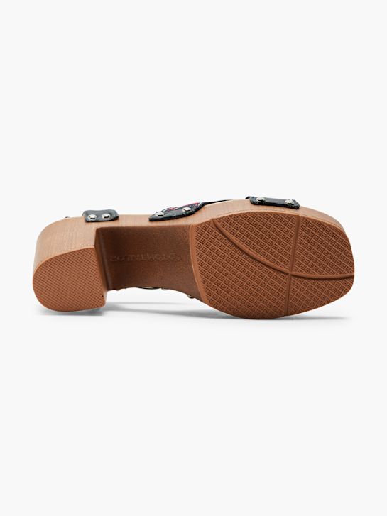 TOM TAILOR Sandale cu toc Albastru 7417 4