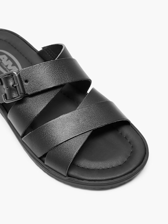 AM SHOE Slip in sandal Sort 2857 2