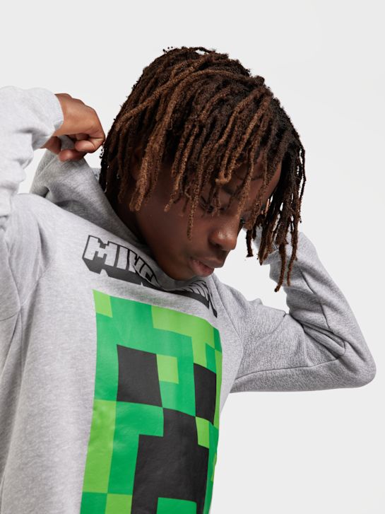 Minecraft Sweat à capuche Gris 28206 7
