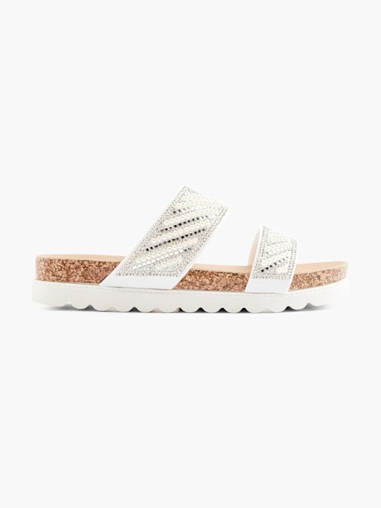 Graceland Ciabatta con plantare profondo Bianco 21233 1