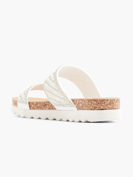 Graceland Ciabatta con plantare profondo Bianco 21233 3