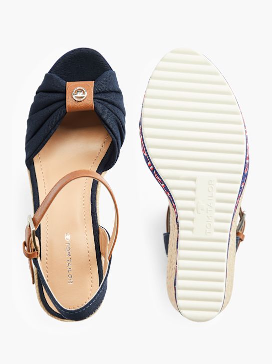 TOM TAILOR Højhælet sandal Mørkeblå 1186 3