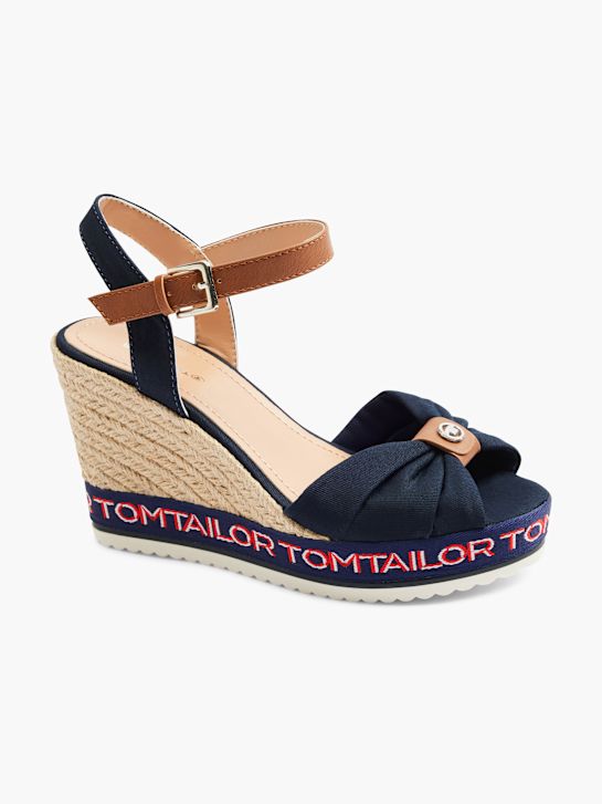 TOM TAILOR Sandalias de tacón Azul oscuro 1186 6