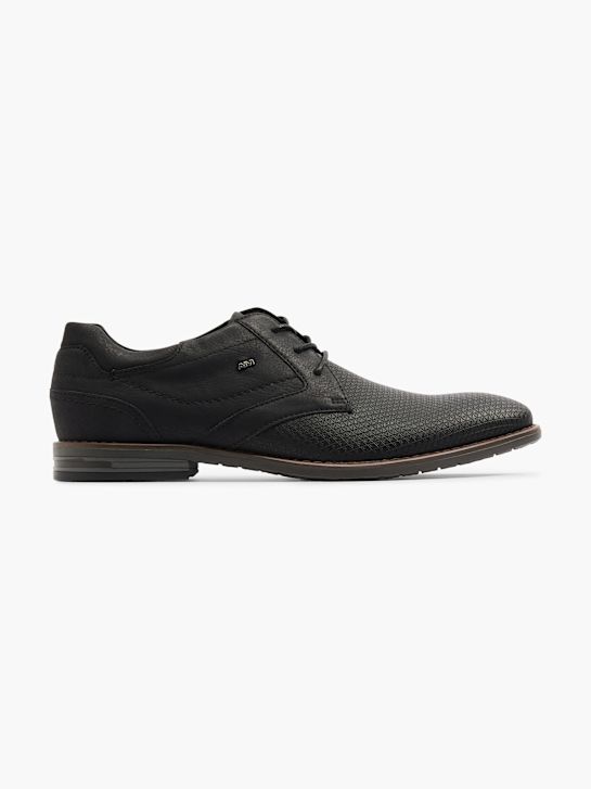AM SHOE Business sko Sort 6521 1