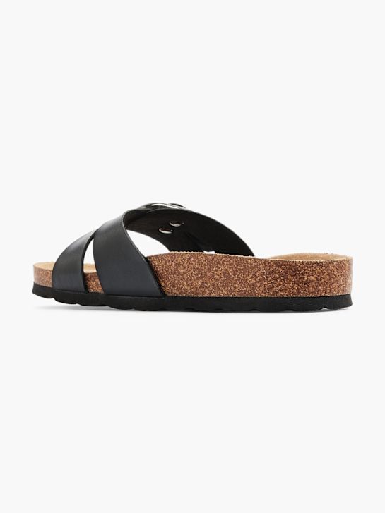 Graceland Ciabatta con plantare profondo Nero 11340 3