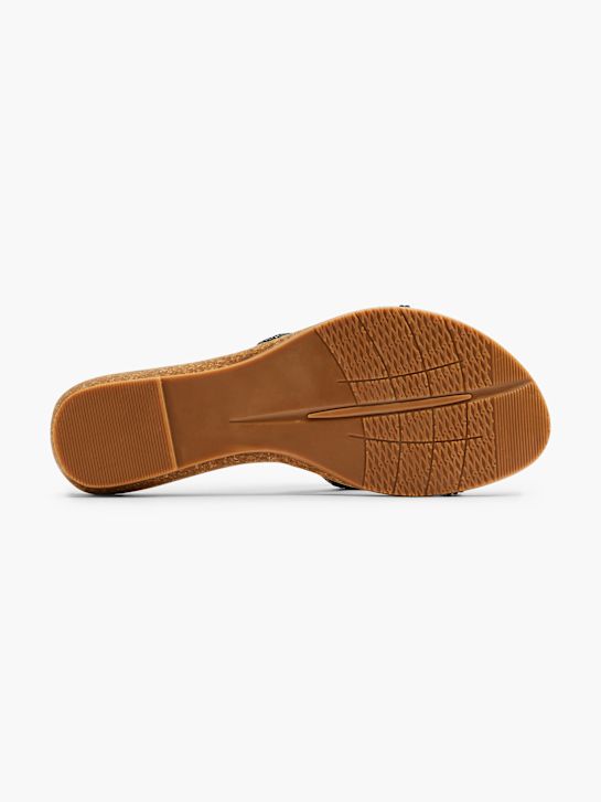 Claudia Ghizzani Slip in sandal Sort 5629 4