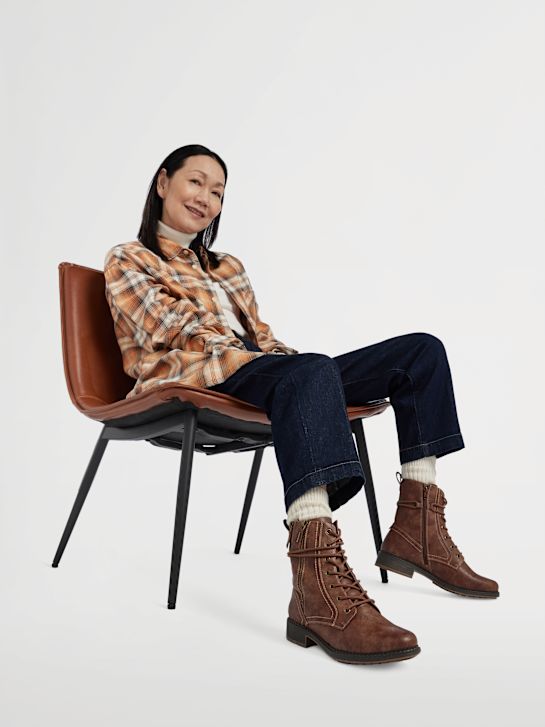 Easy Street Bottes à lacets Marron 11422 6