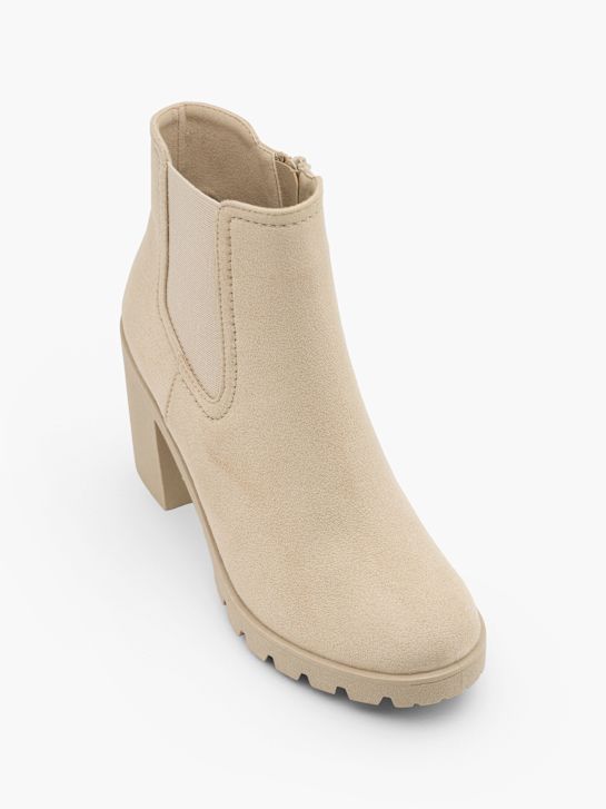 Graceland Højhælet chelsea boot Beige 5696 2
