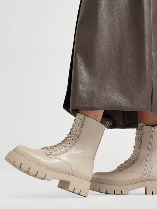 Catwalk Snørestøvle Beige 4798 5
