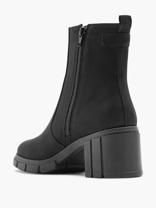 Graceland Højhælet chelsea boot Sort 3896 3