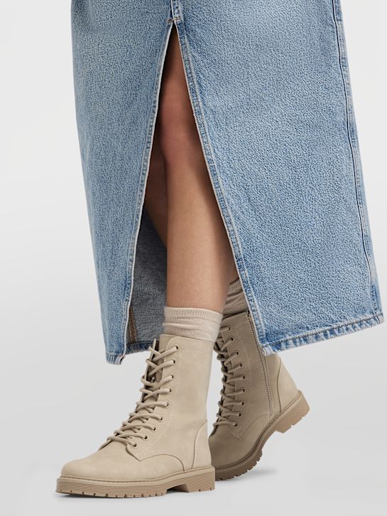 Graceland Botins com cordões Beige 2948 5