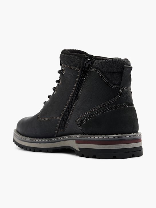 AM SHOE Auliniai batai su raišteliais Juoda 12979 3