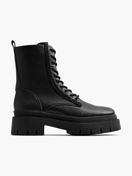 Catwalk Šněrovací boty Černá 6666 1