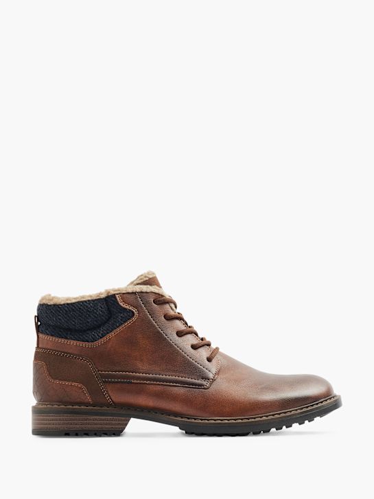 AM SHOE Gležnjarji z vezalkami Rjava 27886 1