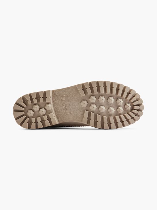 TOM TAILOR Stivale allacciato Beige 6675 4