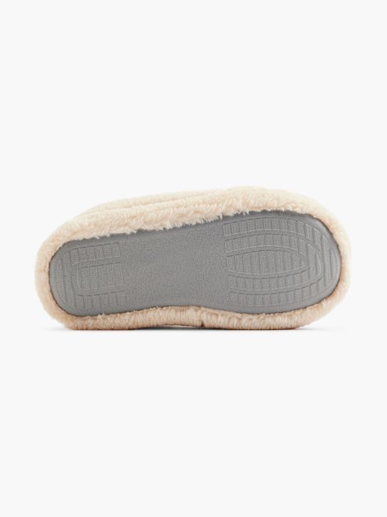 Casa mia Plüsch-Hausschuh Beige 15089 4