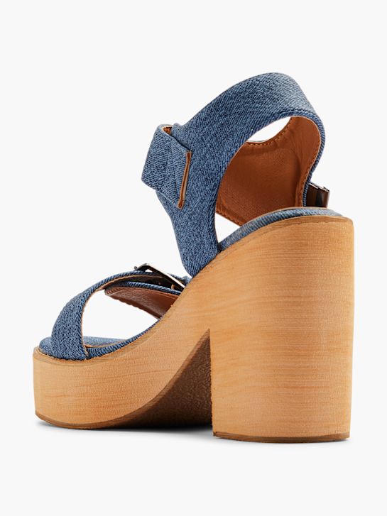 Claudia Ghizzani Højhælet sandal Blå 3978 3