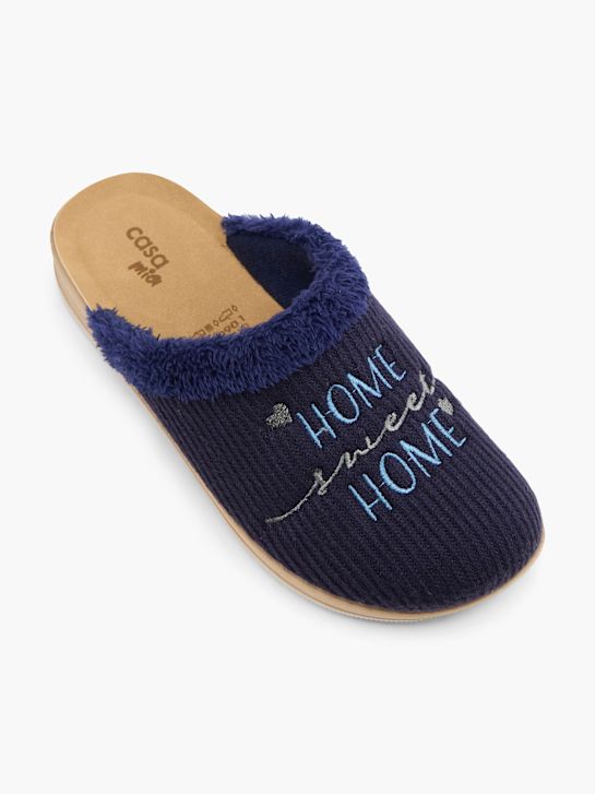 Casa mia Pantoffel Blau 23659 2