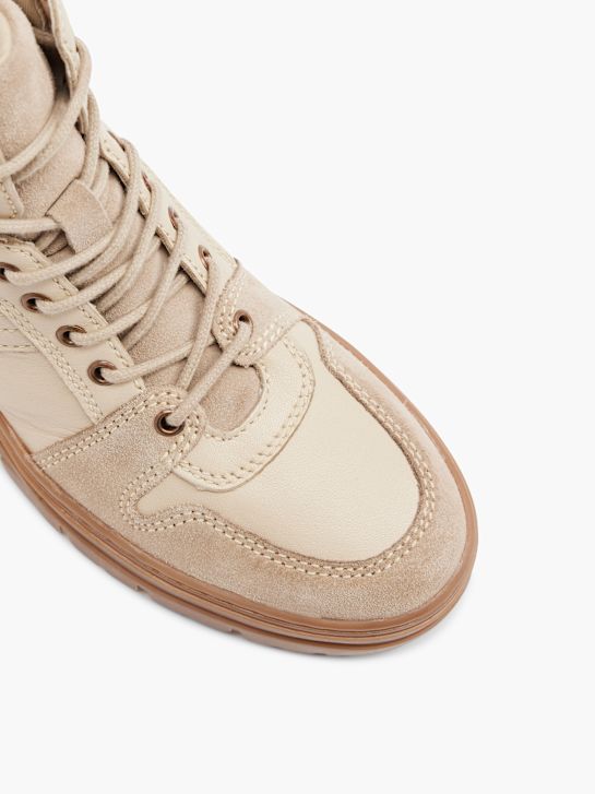 Claudia Ghizzani Snørestøvle Beige 3979 2