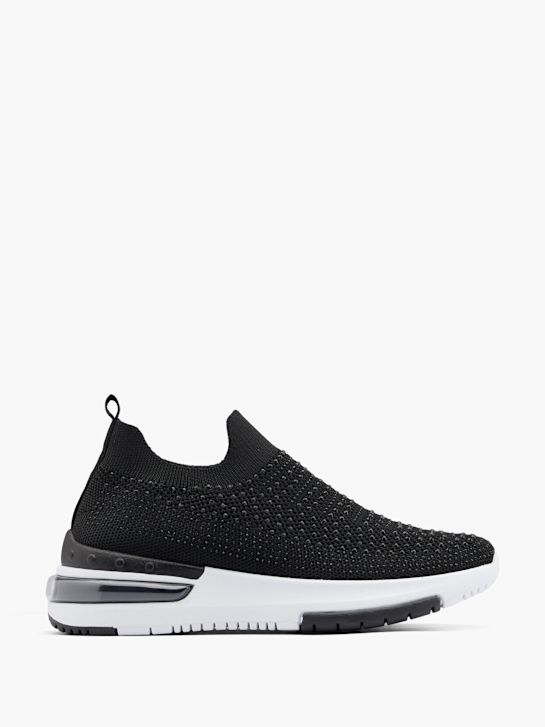Graceland Slip on sneaker Sort 9392 1