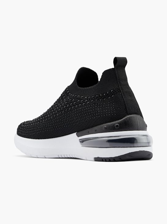 Graceland Slip on sneaker Sort 9392 3