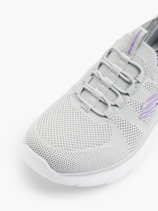 Skechers Slip on sneaker Lysegrå 22983 2