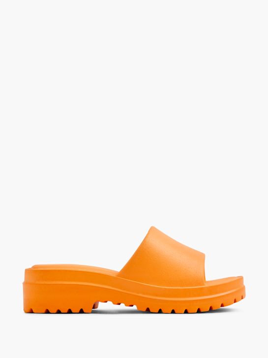 Graceland Flache Pantolette Orange 10911 1