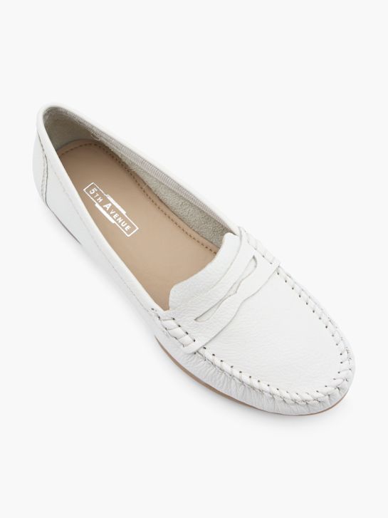 5th Avenue Mocassins Blanc 25055 2