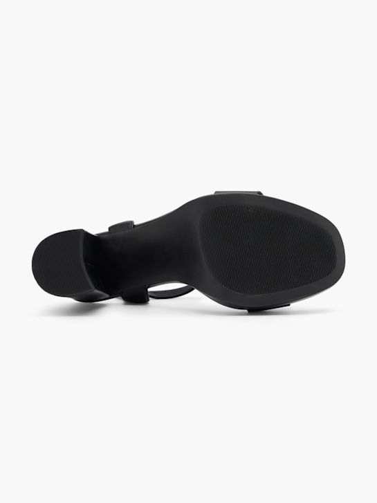 Catwalk Sandale cu toc Negru 13021 4