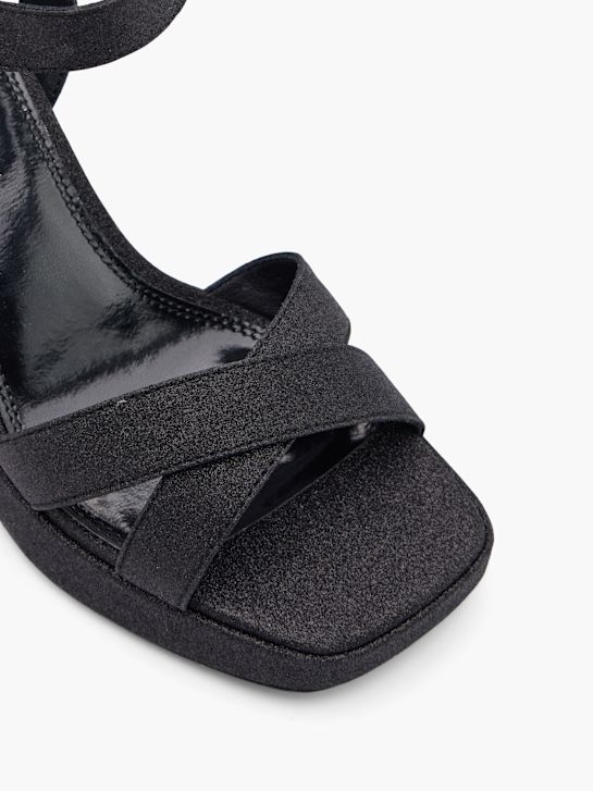 Catwalk Sandale z visoko peto Črna 17249 2