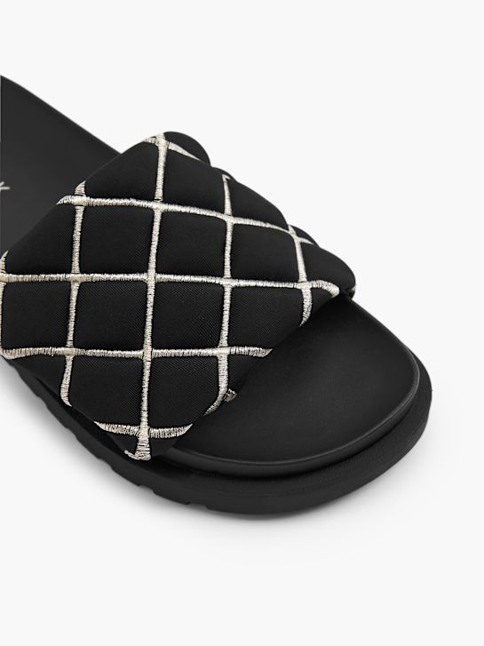 Catwalk Płaskie klapki czarny 17596 2