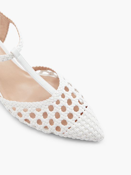 Catwalk Csatos körömcipő fehér 13119 2
