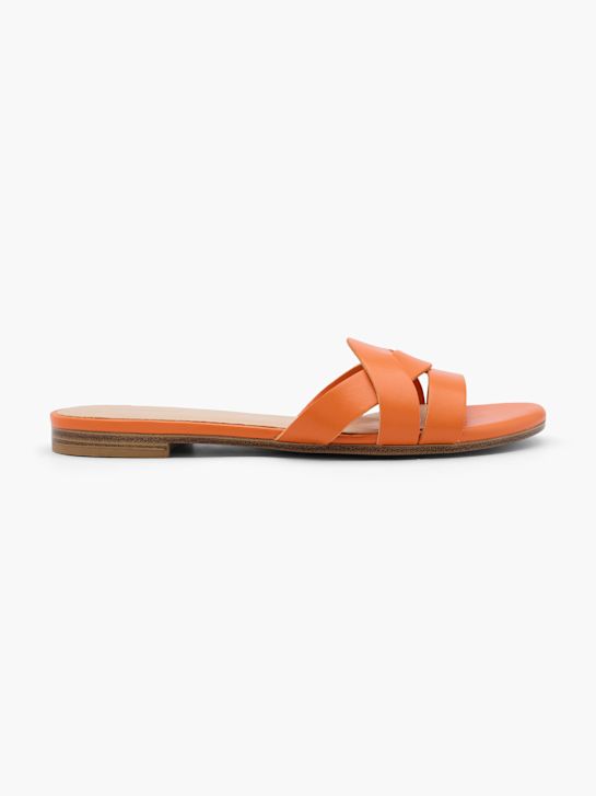 Graceland Flache Pantolette Orange 13552 1