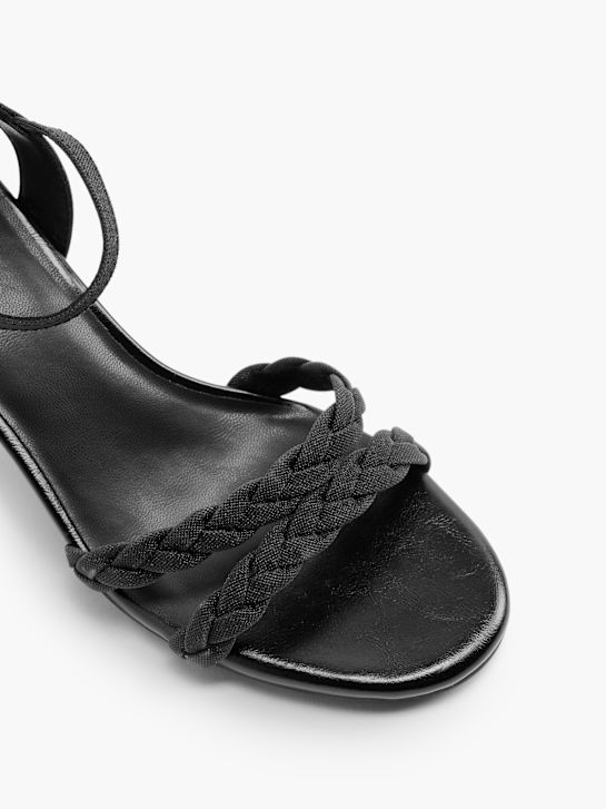 Catwalk Sandale cu toc Negru 18876 2