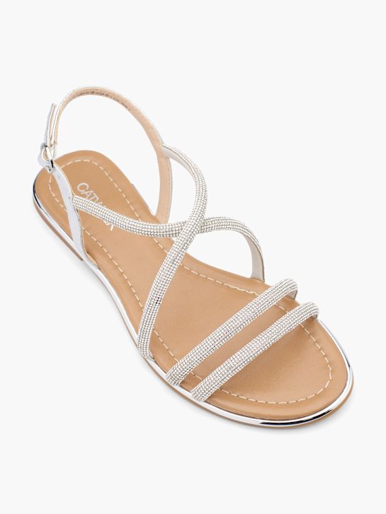 Catwalk Sandale Silber 36654 2